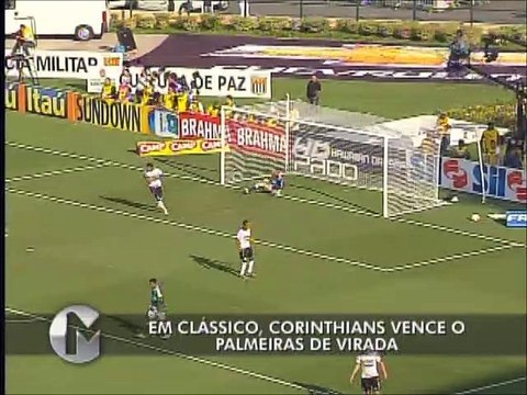 Assista aos melhores momentos de Corinthians 2 x 1 Palmeiras
