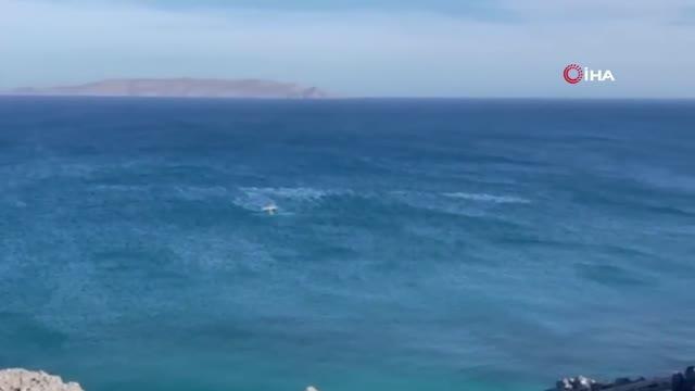 Girit açıklarında küçük uçak denize düştü: 1 ölü