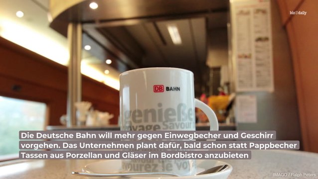 Schluss mit Einweg: Bahn führt To-Go-Becher aus Glas und Porzellan ein