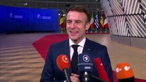 Präsident Macron mahnt vor 