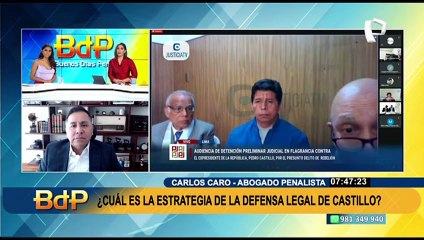 Caro: "Es altamente probable que impongan prisión preventiva contra Pedro Castillo"