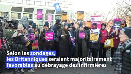 Royaume-Uni: des infirmières entament une grève sans précédent