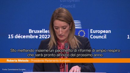 Qatargate, Metsola "Riforme profonde in arrivo"