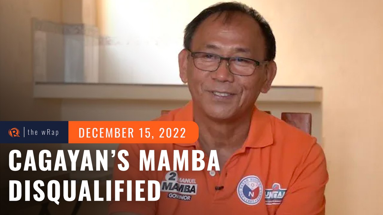 Comelec disqualifies Cagayan Governor Manuel Mamba over election spending ban