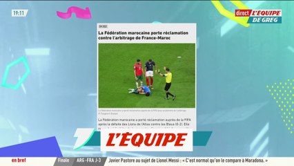 La Fédération marocaine porte réclamation contre l'arbitrage de France-Maroc - Foot - CM 2022