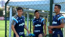 Palmeiras treina para partida contra o Avaí na Ressacada