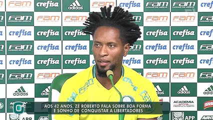 Zé Roberto fala sobre boa forma e sonho de conquista a Libertadores