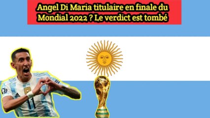 Angel Di Maria devrait faire son retour dans le XI de l'Argentine face à la France !