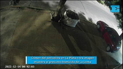 Crimen del periodista en La Plata: otra imagen que muestra al presunto homicida