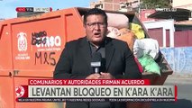 Cochabamba: Levantan bloqueo en el botadero de K’ara K’ara tras acuerdo entre pobladores y autoridades