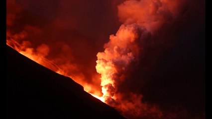 Eruption of the Stromboli Volcano