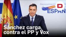 Sánchez carga contra el PP y Vox pese a 'borrarse' del Pleno: «Han querido amordazar al Parlamento»