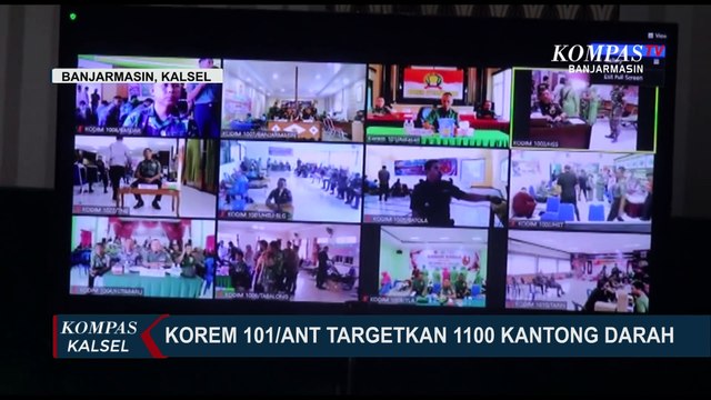 Peringati Hari Juang TNI AD, Donor Darah Korem 101/Antasari Targetkan 1100 Kantong