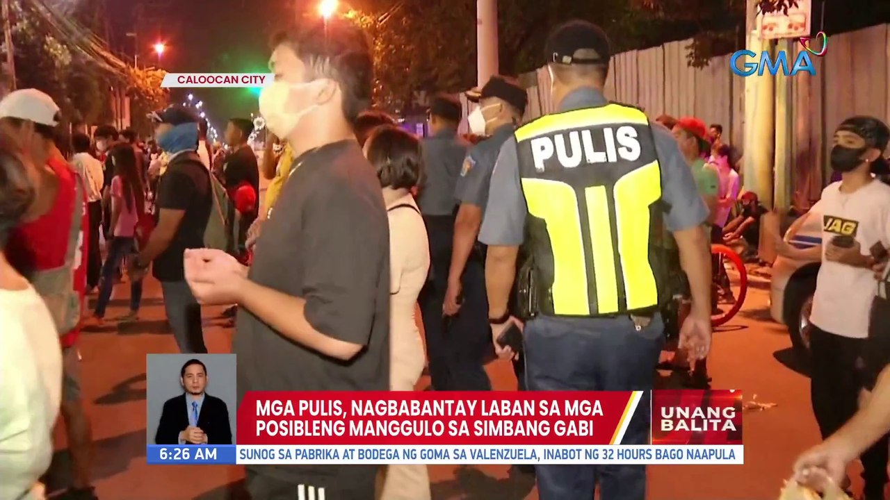 Mga pulis, nagbabantay laban sa mga posibleng manggulo sa Simbang Gabi | UB