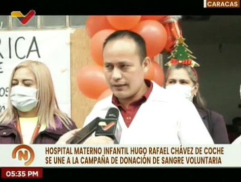 Realizan jornada de Donación de Sangre Voluntaria en el hospital Materno Infantil Hugo Chávez
