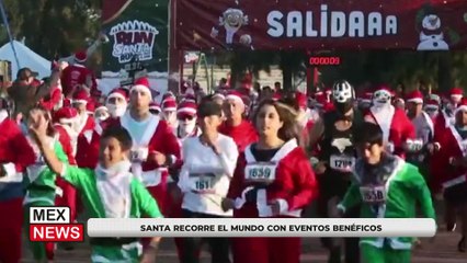 SANTA RECORRE EL MUNDO CON EVENTOS BENÉFICOS