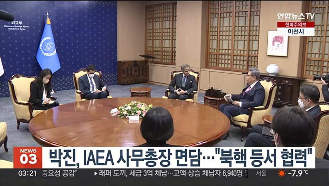 박진, IAEA 사무총장 면담…"북핵 등서 협력"