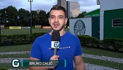 Treino tranquilo na reapresentação do Palmeiras