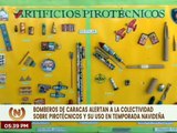 Bomberos de Caracas insta a los padres a supervisar el manejo de los juegos pirotécnicos