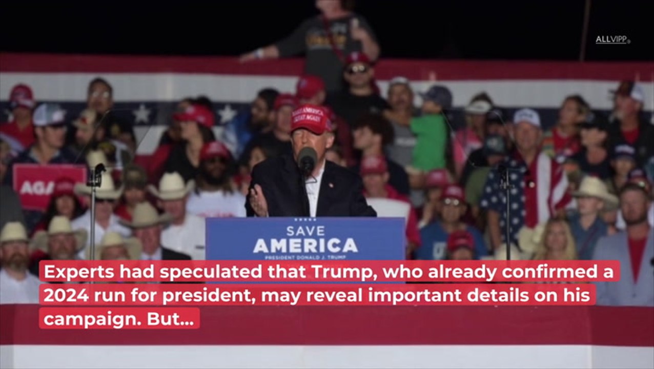 Sorry, What? Trump's "Major" Announcement Is Revealed To Be...