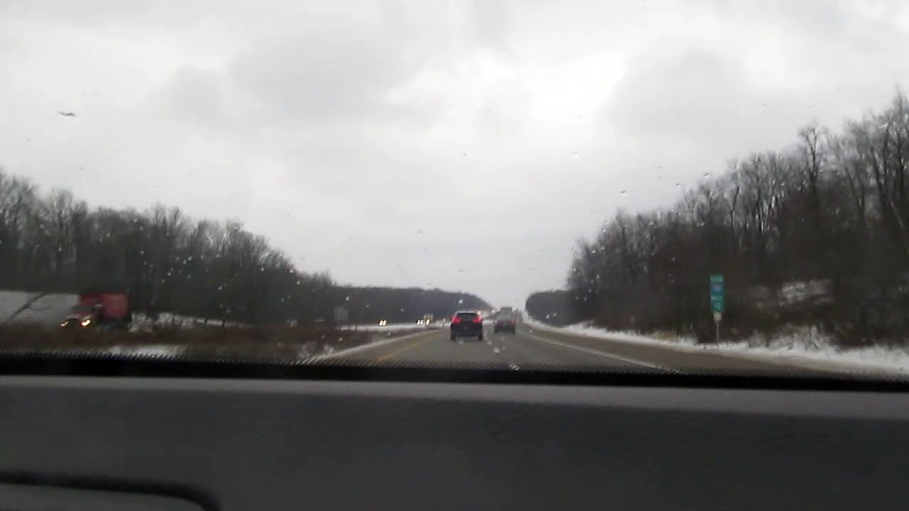 Heading to Millburn along Interstate 380