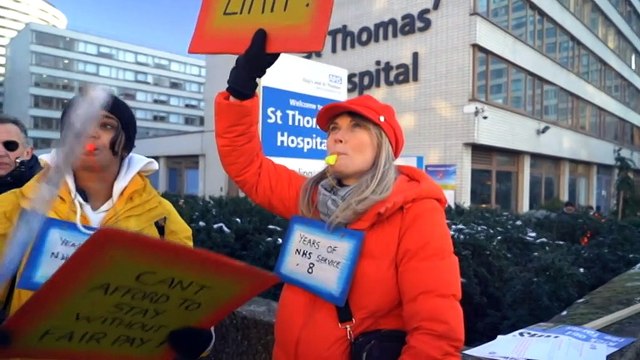 Thousands of UK nurses strike over pay and conditions