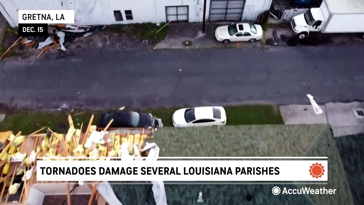 Louisianans pick up the pieces after widespread tornado damage
