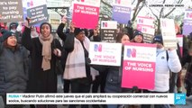 Miles de enfermeras se declaran en huelga reclamando aumento salarial