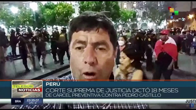Corte Suprema de Justicia sentenció al expresidente Pedro Castillo a 18 meses de prisión preventiva