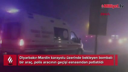 Diyarbakır'da polis servisine bombalı saldırı!