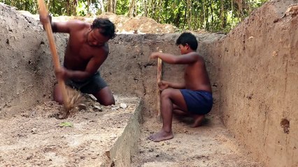 Building The Biggest Underground House Ancient Architecture #Episode1