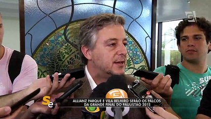 Palmeiras e Santos atuarão em casa na final do Paulistão 2015