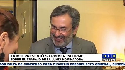 La MIO presentó su primer informe sobre el trabajo de la Junta Nominadora
