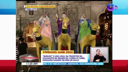 "Bangaw" o ang paghahatid ng imahen ng 3 kings at camel, isinagawa sa unang araw ng Misa de Gallo | BT