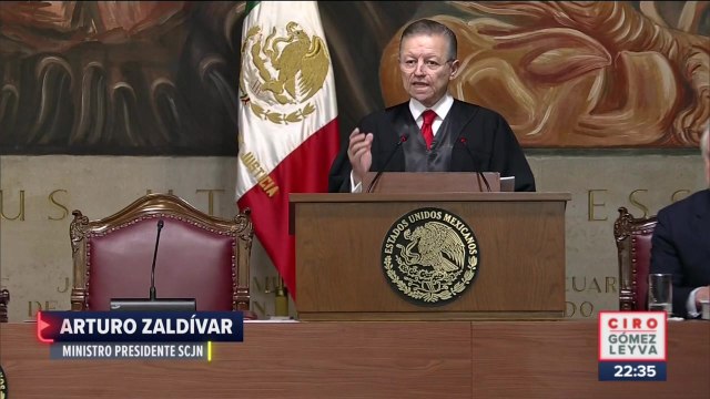 Arturo Zaldívar rindió su cuarto y último informe como presidente de SCJN