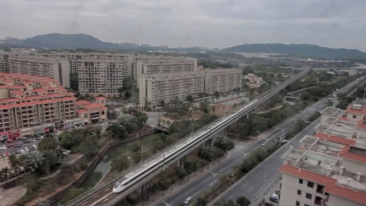 View of Zhongshan, Nanlang from a room at the Hampton by Hilton