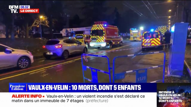 Incendie à Vaulx-en-Velin: 180 pompiers mobilisés, le feu désormais éteint