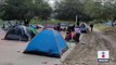 Más de mil migrantes duermen en la calles de Matamoros, Tamaulipas