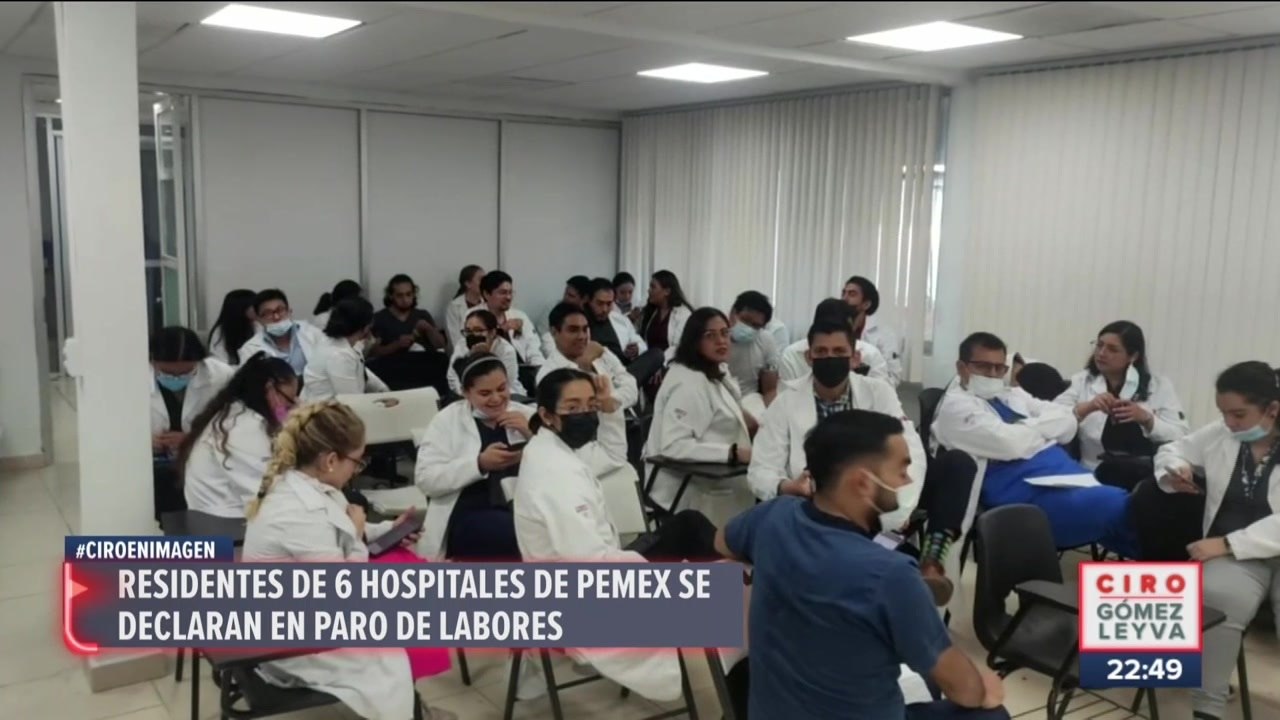 Residentes de hospitales de Pemex se declaran en paro de labores