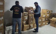 Adana'^da 7 milyon liralık taklit ayakkabı ele geçirildi