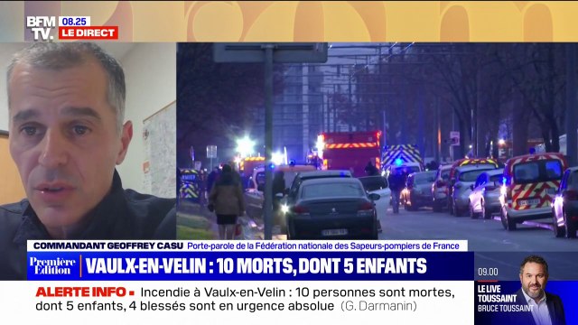 Incendie de Vaulx-en-Velin: Le feu a démarré au rez-de-chaussée et s'est propagé dans les étages , selon le commandant Geofrrey Casu