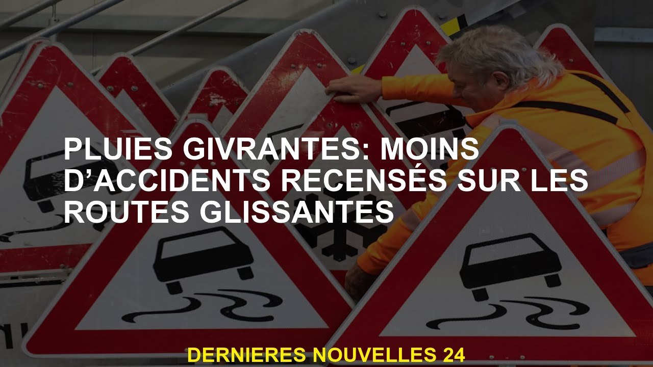 Rains giviner: moins d'accidents identifiés sur des routes glissantes