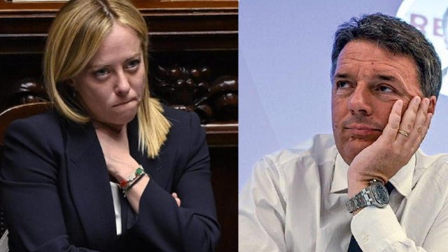 Matteo Renzi e la Meloni Io la stampella la tiro