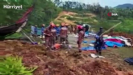 Malezya'da toprak kayması: Çok sayıda ölü var