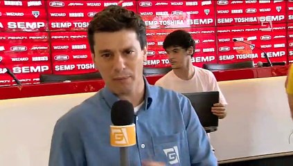 São Paulo treina para jogo contra o Botafogo-SP