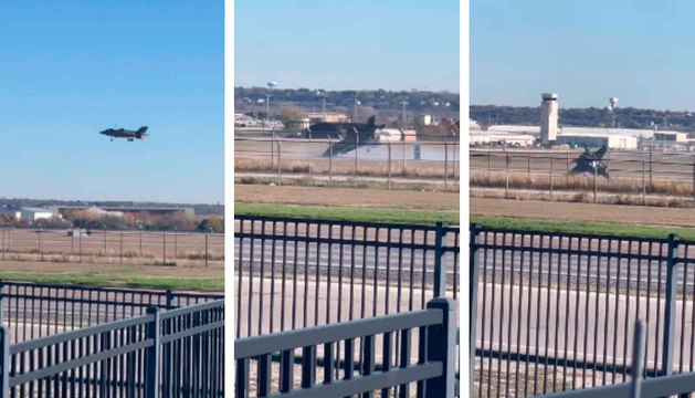 Vídeo impressionante mostra acidente com caça F-35B