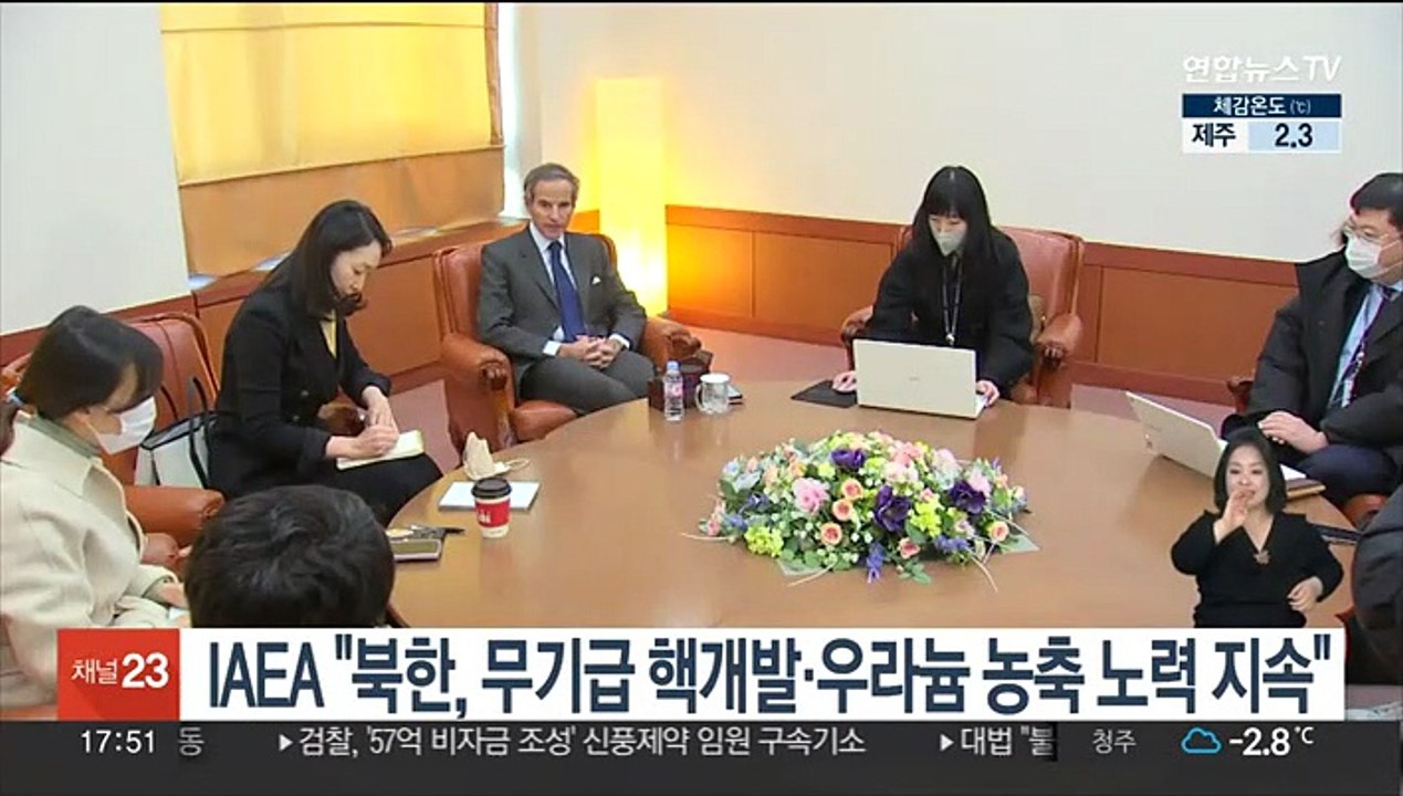 IAEA 사무총장 "북한, 무기급 핵개발·우라늄 농축 노력 지속"