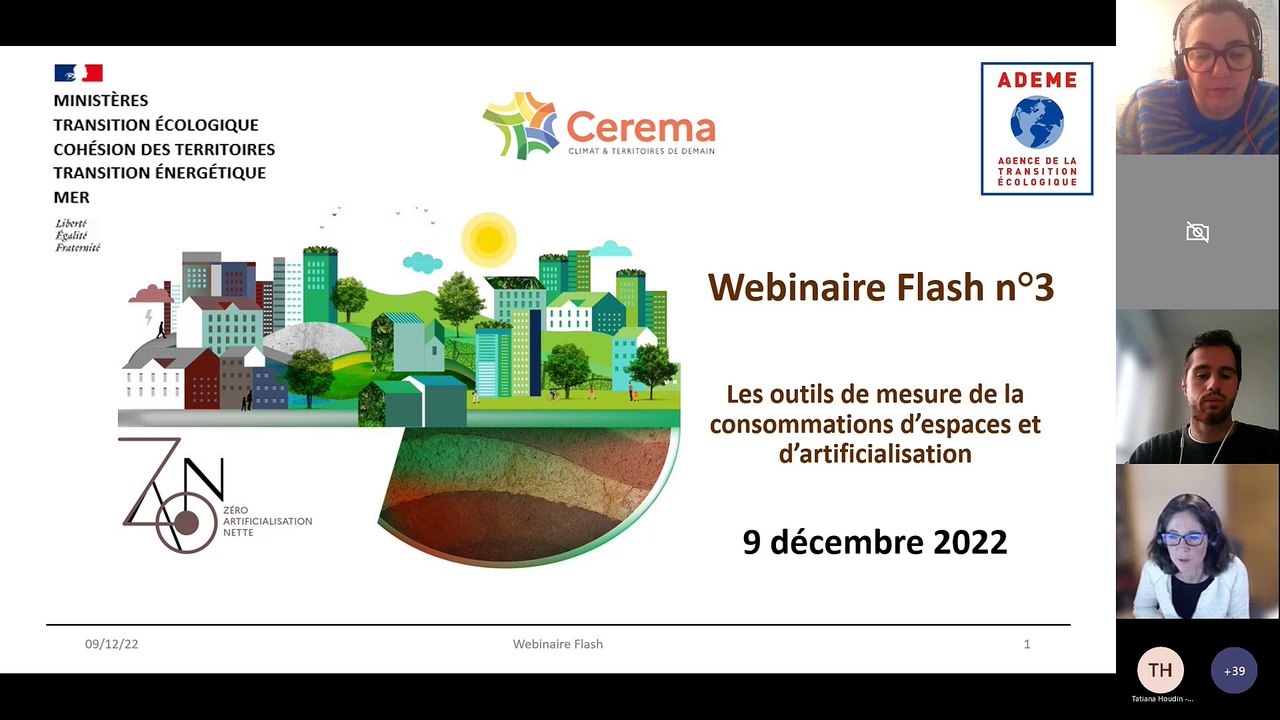 Webinaire Flash n°3 Expérimentation « objectif ZAN » de l’ADEME: outils de mesure de l’artificialisation