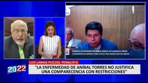Luis Lamas Puccio: “La enfermedad de Aníbal Torres no justifica una comparecencia con restricciones”