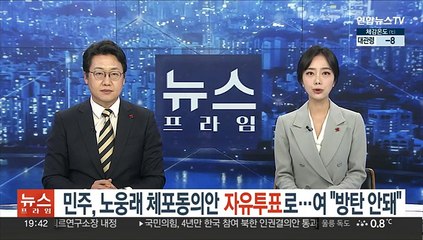 민주, 노웅래 체포동의안 자유투표 가닥…여 "방탄 안돼"
